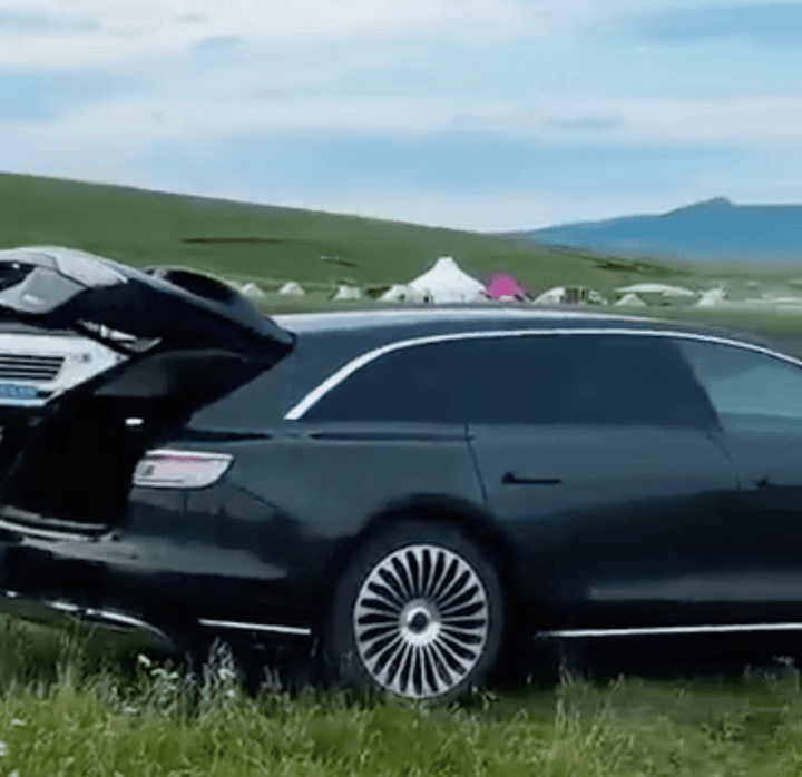 享界S9T 9月上市 紅色實車曝光 首發(fā)仙蹤綠 搭載ADS4